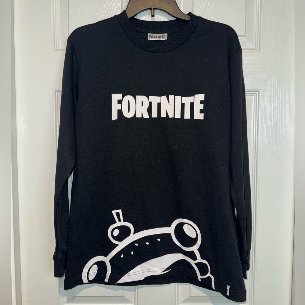 Black Fortnite Long Sleeve Shirt